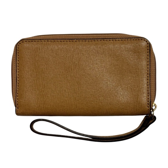 Coach Brown Leather Wallet Wristlet - Picture 2 of 8